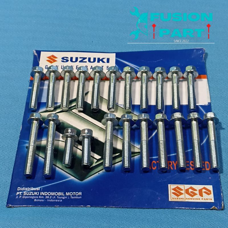 1set baut blok kiri kanan kopling magnet Shogun 125 robot Shogun badak