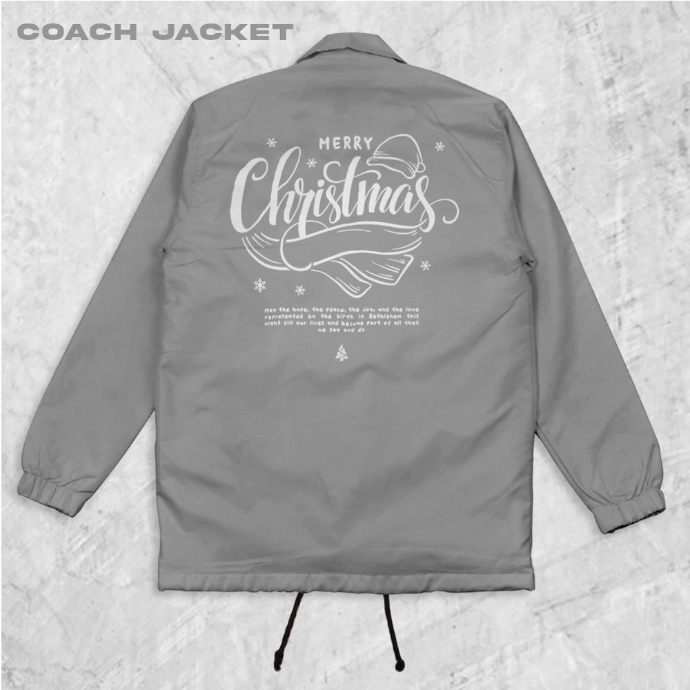 Fortglass CTYPO Coach Jaket Polos Pria Jaket Parasut Unisex Coach Pria Lengan Panjang