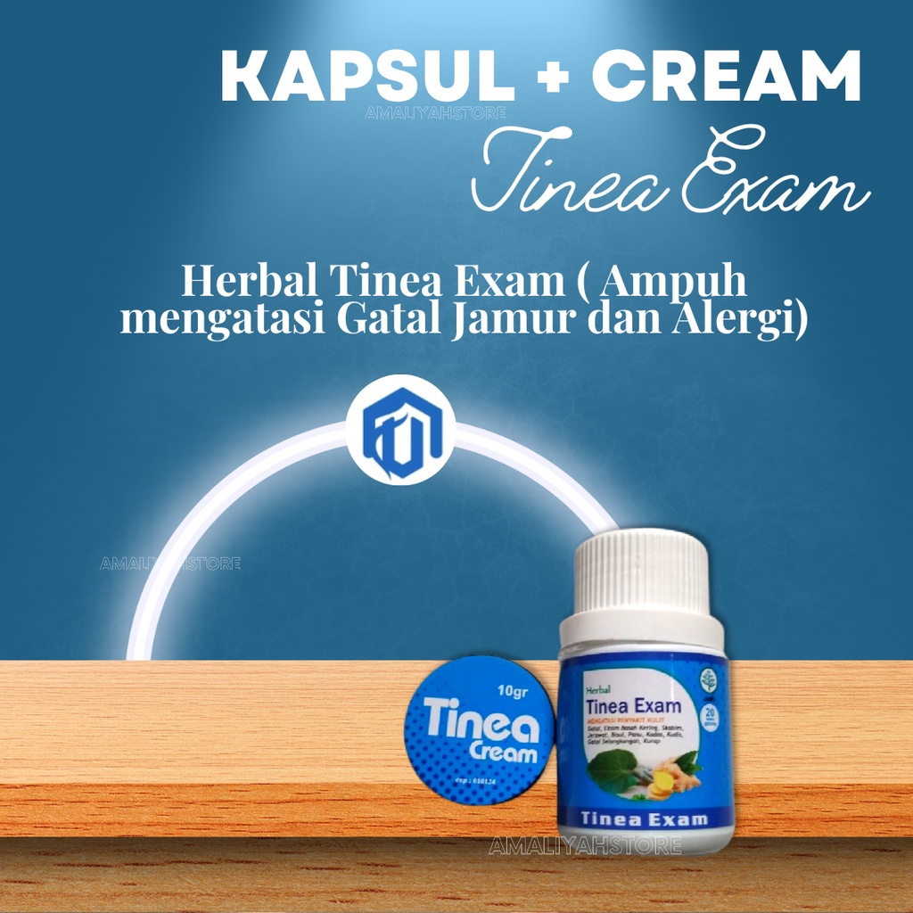 Tinea Exam Original Obat Kapsul Gatal-Gatal Ampuh Salep Krim Gatal Kulit Kadas Panu Eksim Menahun Di Kaki Selangkangan Pria Dan Wanita Paling Ampuh Permanen