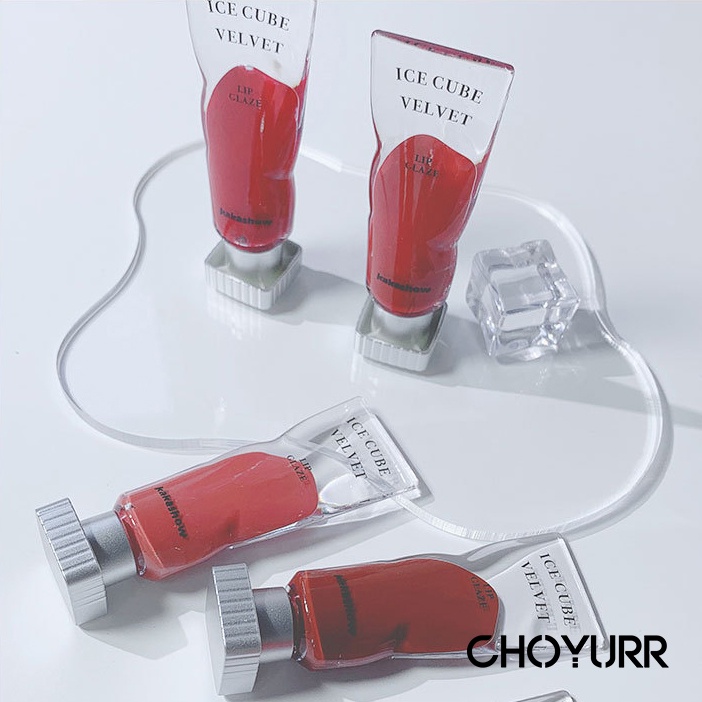 【COD】Lip Cream Clear Mirror Lip Glzaz Lipstik Lip Glaze Transparan Pigmen Ice Cube Velvet Matte Lipstik Lip Gloss White Non-stick Cup-CH