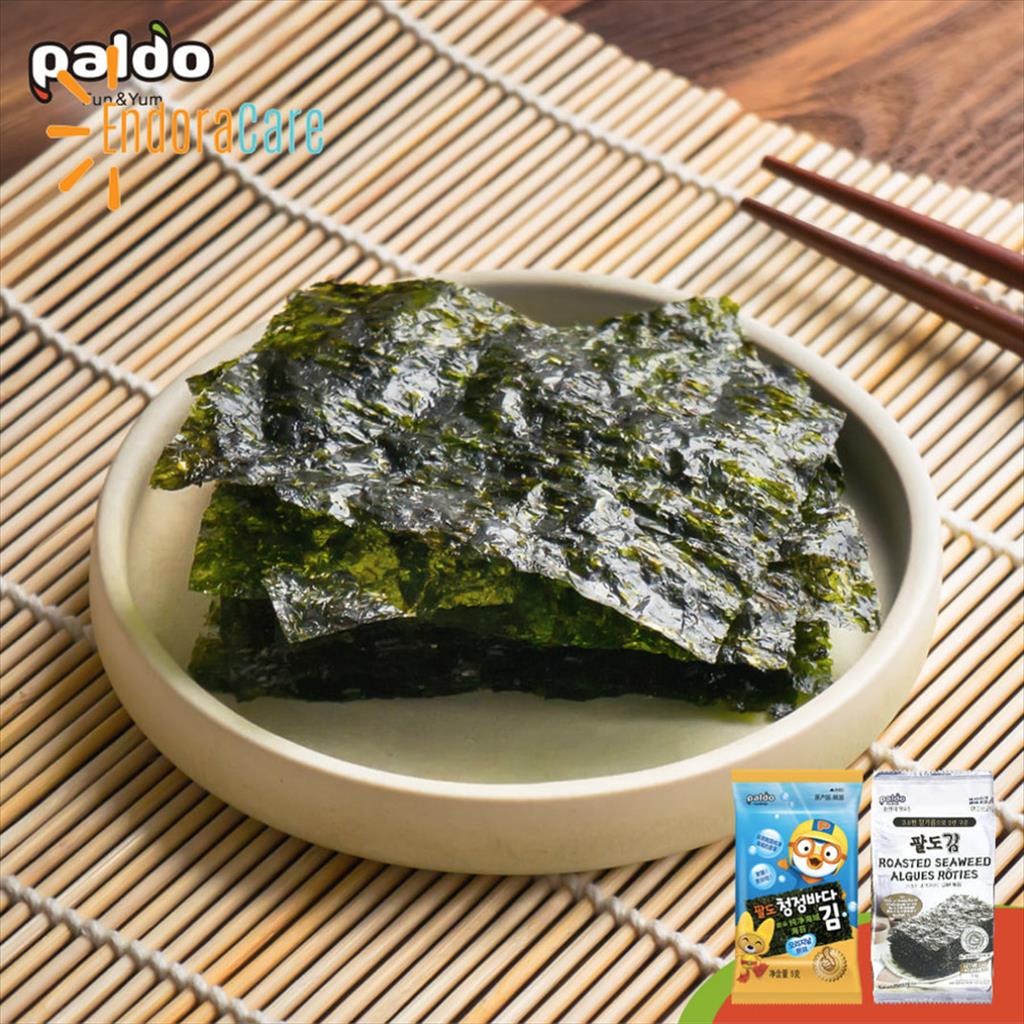 Pororo Roasted Seaweed 2PC x 5GR Paldo Nori Rumput Laut Panggang Halal