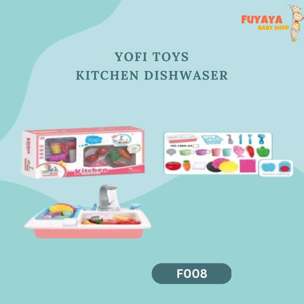 YOFI (F008) TOYS KITCHEN DISHWASHER ELECTRIC / Mainan Anak