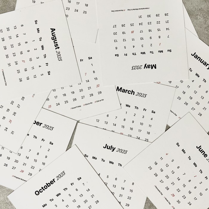 

Terlaris ✨ -Kalender Meja 2023 | 2023 Desk Calendar- 2.1.23