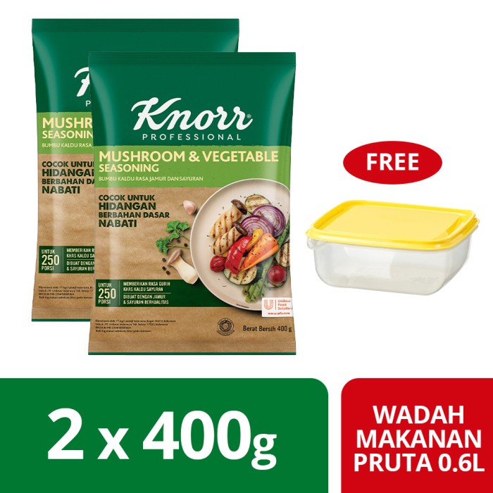 Knorr Mushroom &amp; Vegetable (X2)Free Container IKEA 0.6L