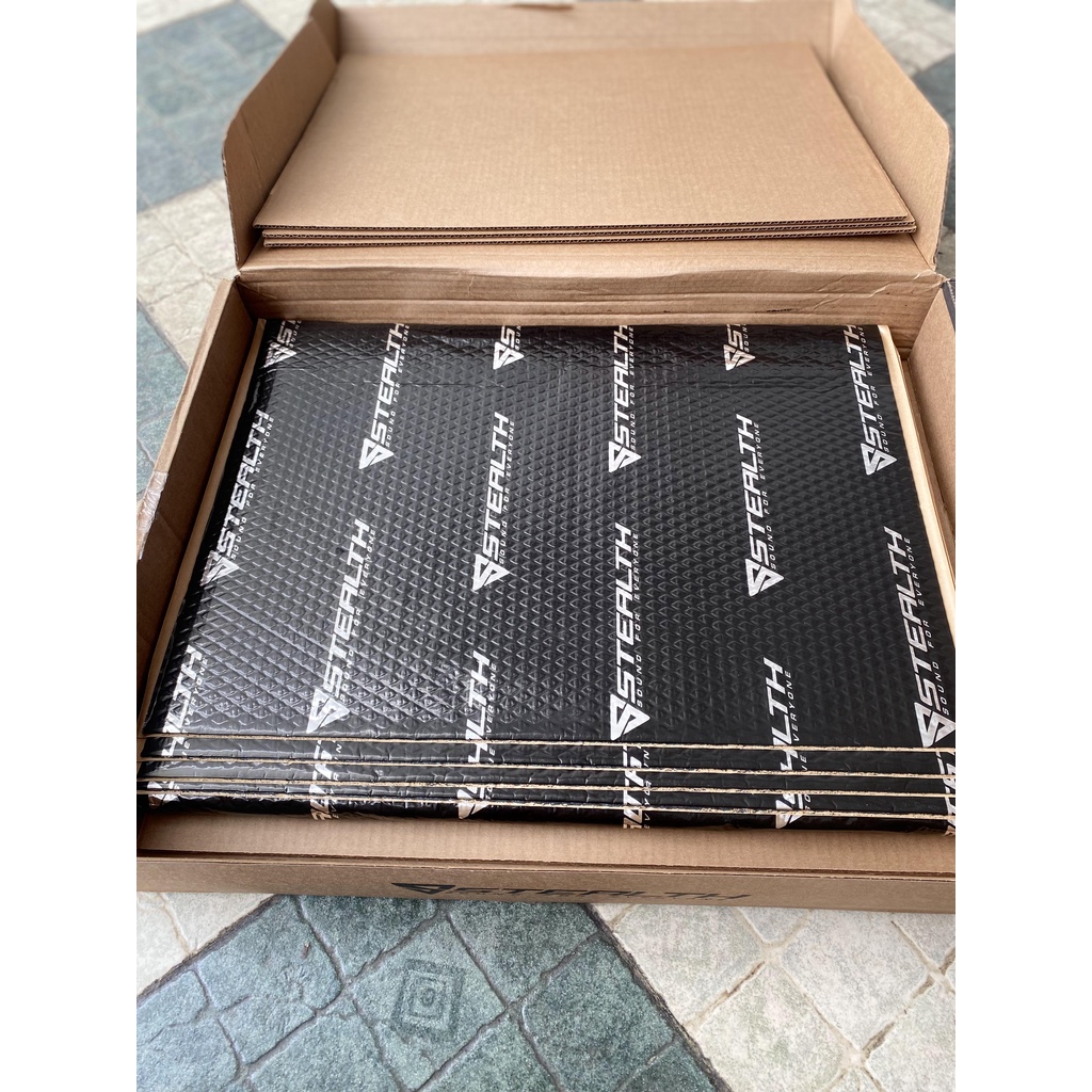 Peredam Stealth 1.8 mm 1 Dus = 14 Lembar Alumunium Butyl Rubber