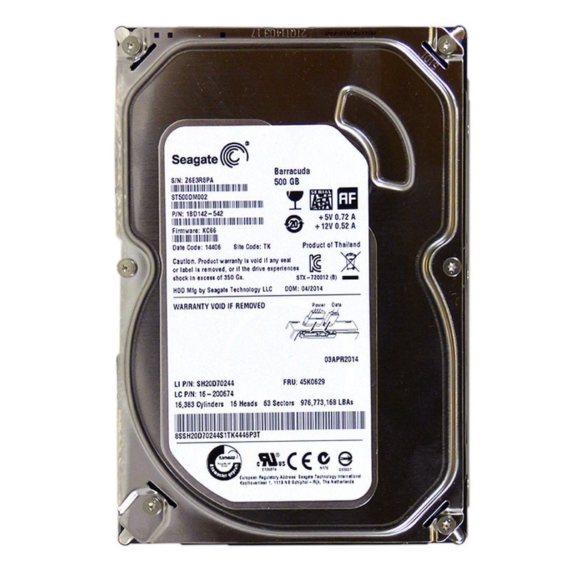 Harddisk Seagate Internal PC 500GB HDD SATA 3.5