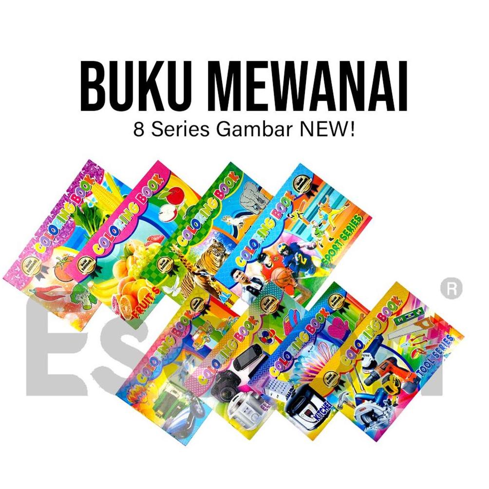 

9.9 STOK READY Buku mewarnai / 8pcs Buku mewarnai / buku mewarnai anak / buku mewarnai SET