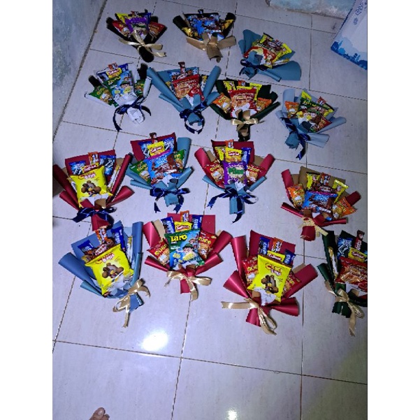 Buket snack murah/ bucket snack custom harga