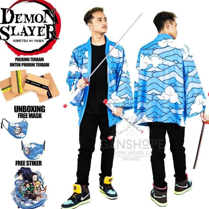 Limited Haori Kimetsu No Yaiba Kimono Tanjiro Kamado Zenitsu Agatsuma