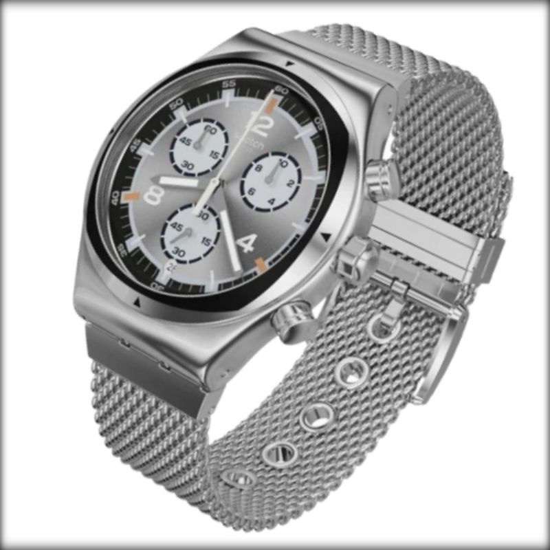 SWATCH YVS453MA TV TIME Jam Tangan Pria CHRONOGRAPH Original Swiss