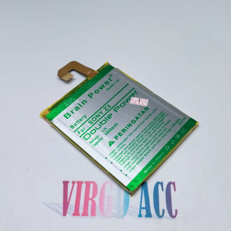 Baterai Batre Battery Sony Xperia Z3 / Z3 Big LIS1558ERPC Double Power Battery Hp