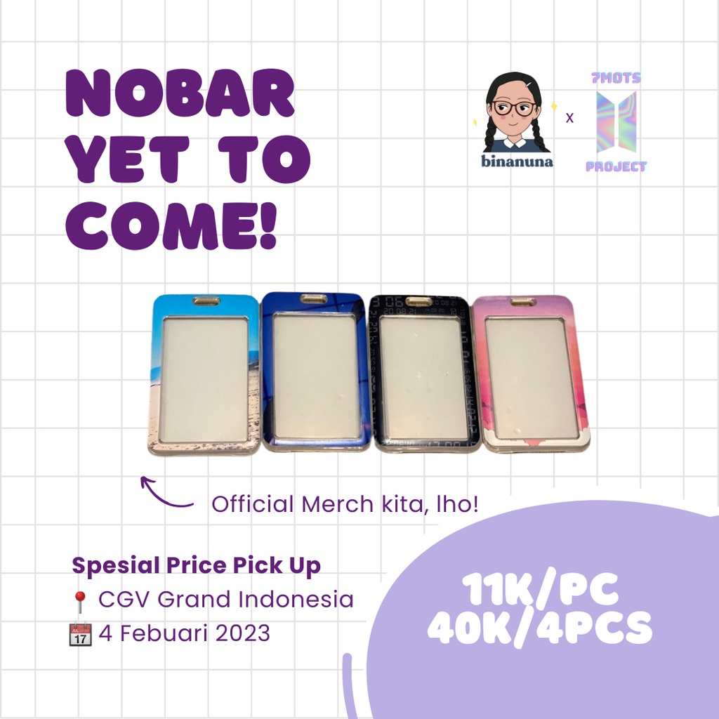 BTS Yet To Come Busan Photocard Case NOBAR