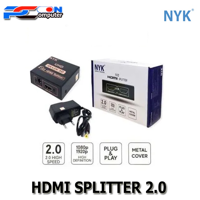 HDTV NYK Splitter 4 Port 1 Support UHD 4K 2K 3D