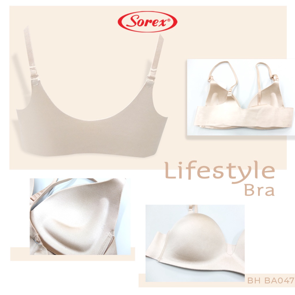 ❤ MIMI ❤ Sorex Bra Fashion Lifestyle Pesta Seamless Tanpa Kait Tanpa kawat Busa Push Up BA 047