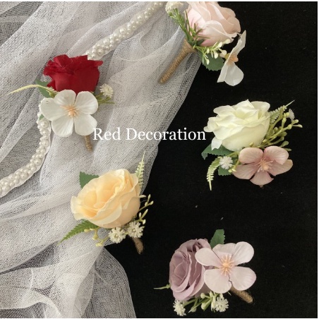 SALE CORSAGE Wedding Korsase Mawar Bunga Jas Pria Corsage Wedding Pin Bunga Pengantin Pria