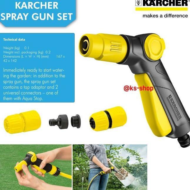 Karcher Spray Gun | Spray Gun Set Dengan Selang Coupling Dan Adaptor