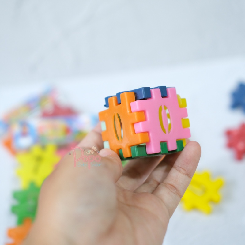 MAINAN EDUKASI BAYI/ANAK PUZZLE KOTAK ISI 12pcs (PUZZLE KOTAK MINI)