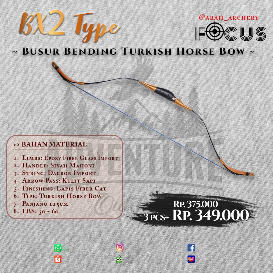 Busur Bending Turkish Horse Bow