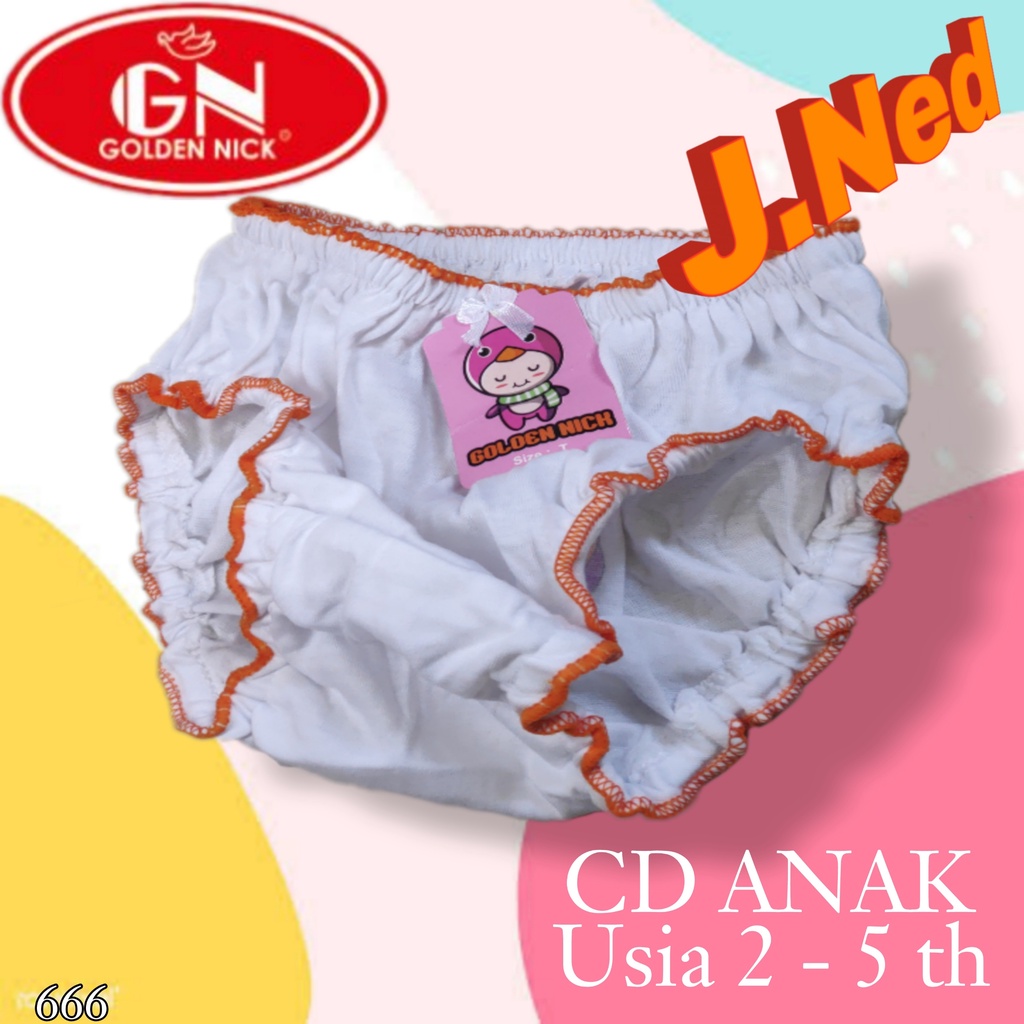 J666 CD ANAK GOLDEN NICK  GOLDEN NICK KRITING CELANA DALAM  ANAK