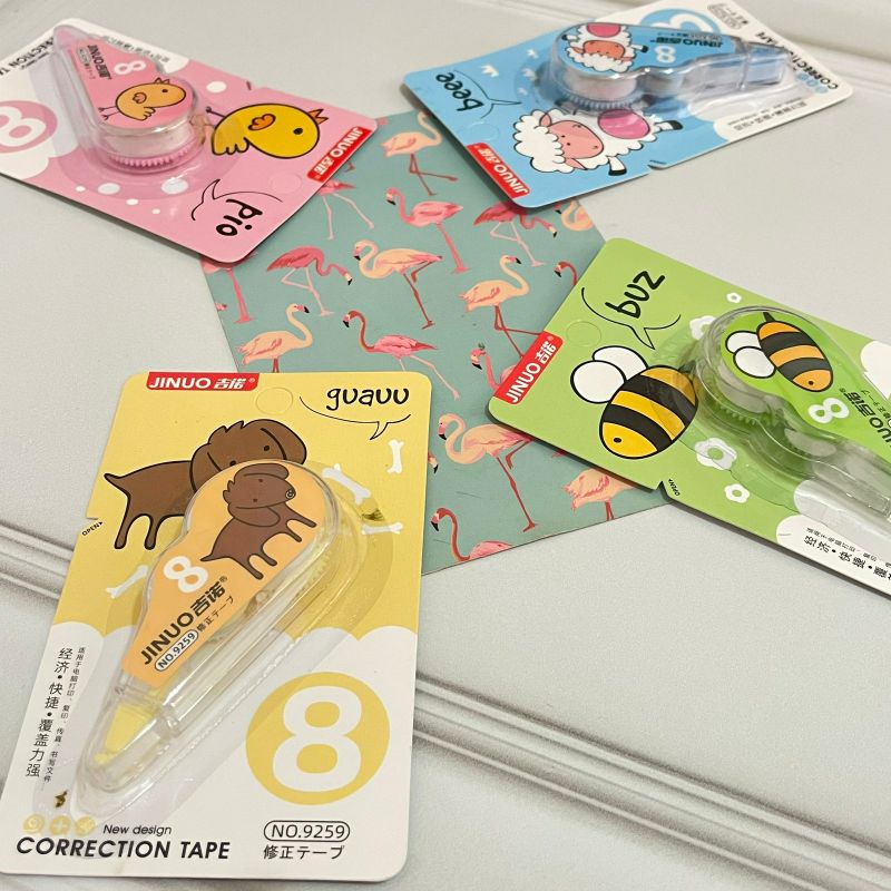 

Correction tape roll motif hewan Zoo Jinuo