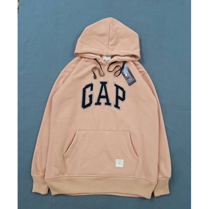 Jaket Sweater Hoodie Pria Terlaris GAP Cream Premium Distro Bahan Fleece Tebal - Jaket Sweater Cowok