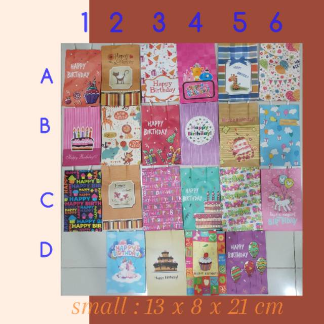 

Birthday Paper Bag Goodie Bag| Tas Kado Ulang Tahun sz Small