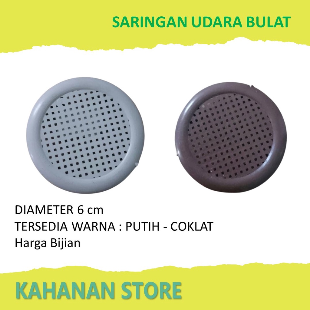 Lubang Angin Bulat - Lubang Hawa Plastik - Saringan Udara Bulat