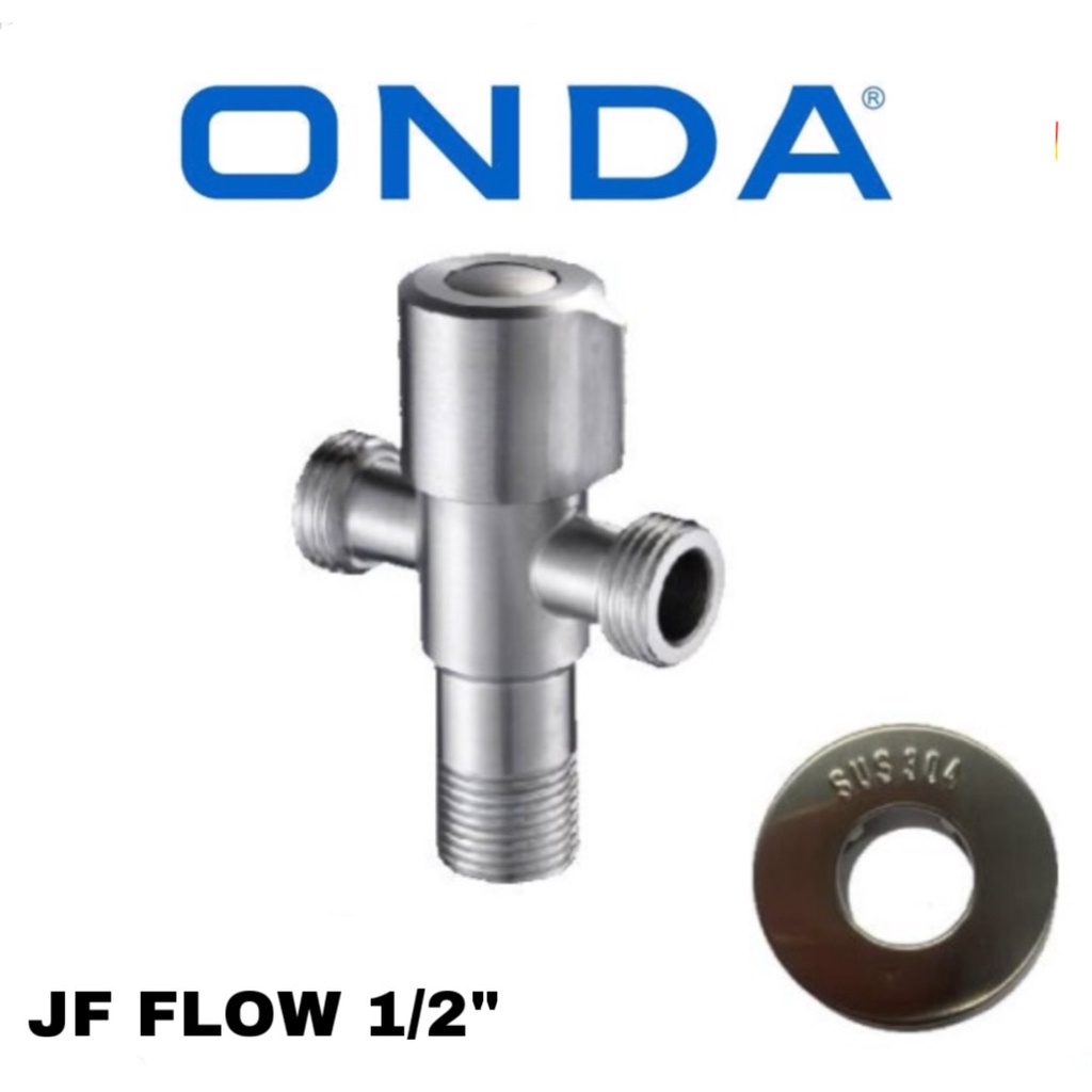 Jual Stop Kran Cabang Stainless Steel Jf Flow Onda Keran T Shower Bidet Shopee Indonesia