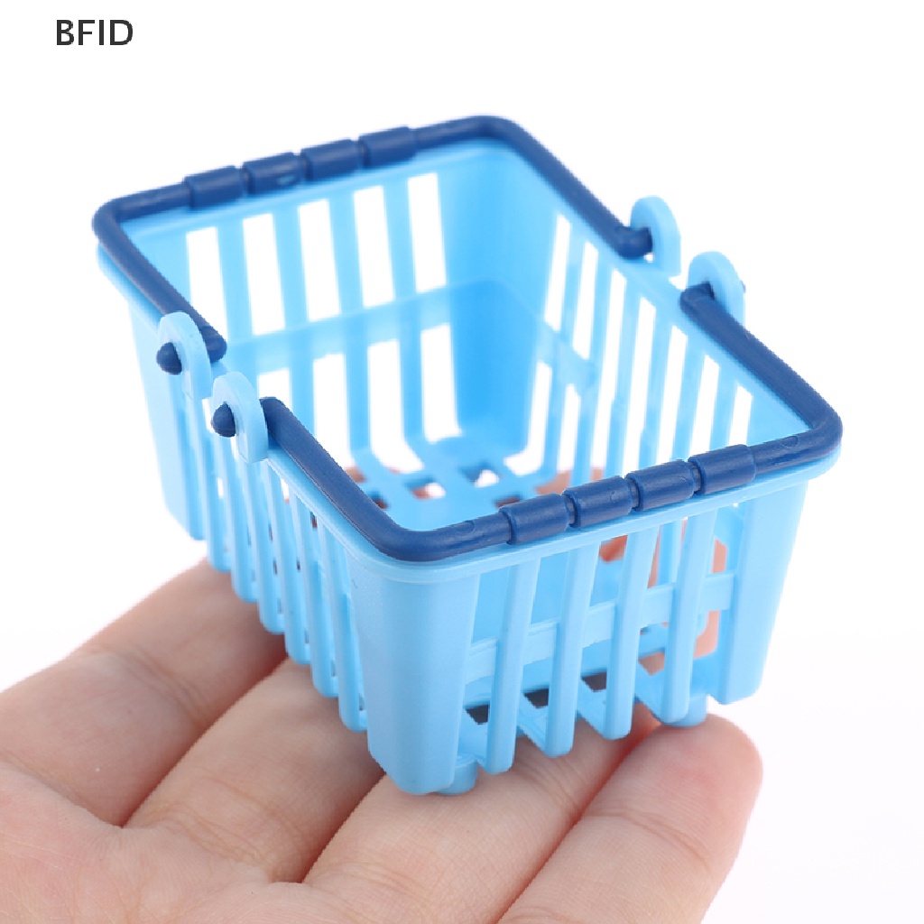 [BFID] Keranjang Belanja Mainan Anak Mini Supermarket Shopping Hand Basket Model Rumah Boneka [ID]