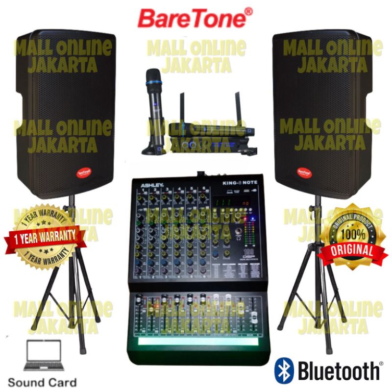Paket Baretone 15 inch Max15H sound system outdoor 15H  800 watt
