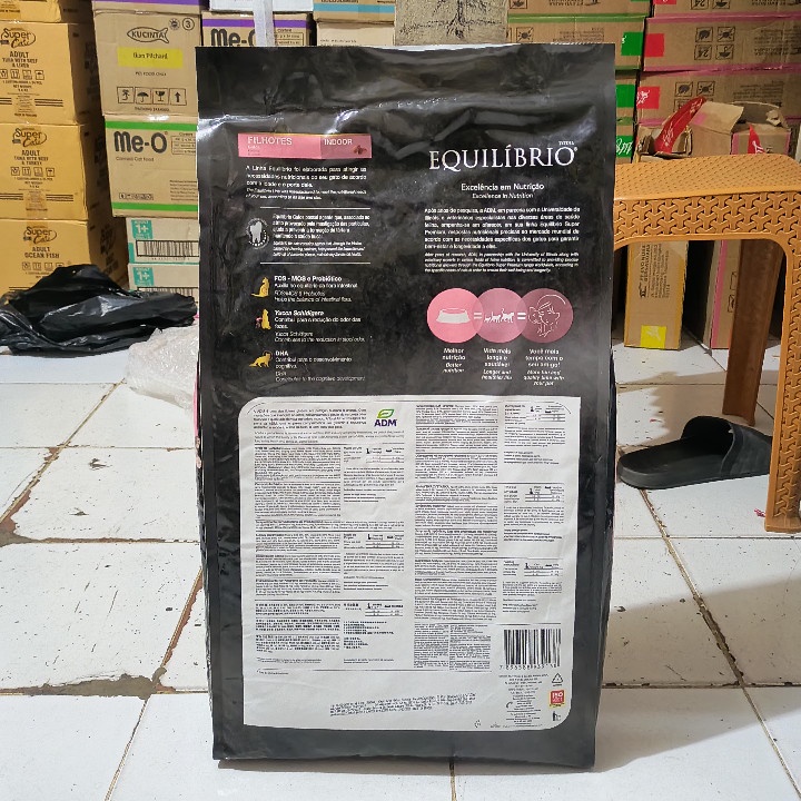 GRAB/GO-JEK Makanan Kucing EQUILIBRIO Kitten Kemasan 7,5 KG