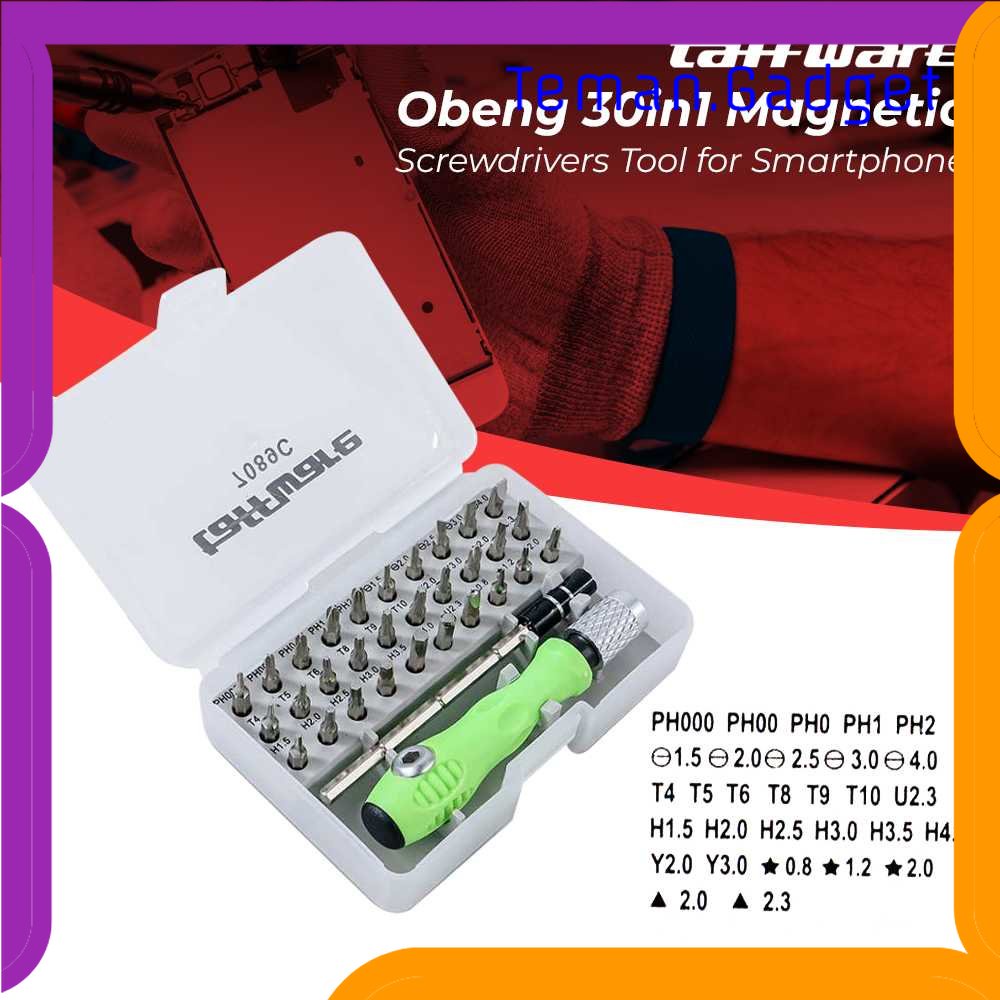 TG-PKK Taffware Obeng 30in1 Magnetic Screwdrivers Tool for Smartphone - 7089C