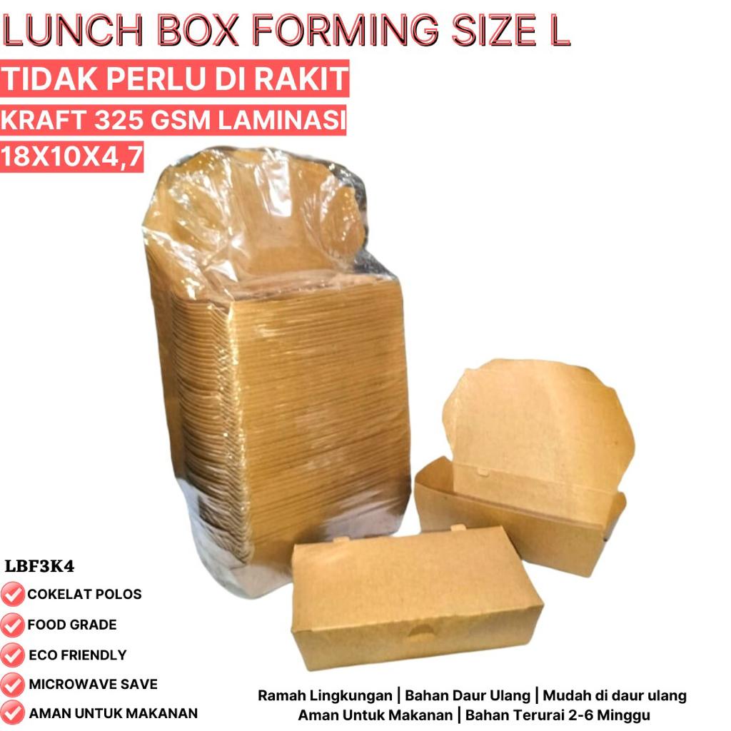 Lunch Box Sudah Terbentuk Tidak Perlu Rakit (LBF3K4-18X10X4,7 Cm)