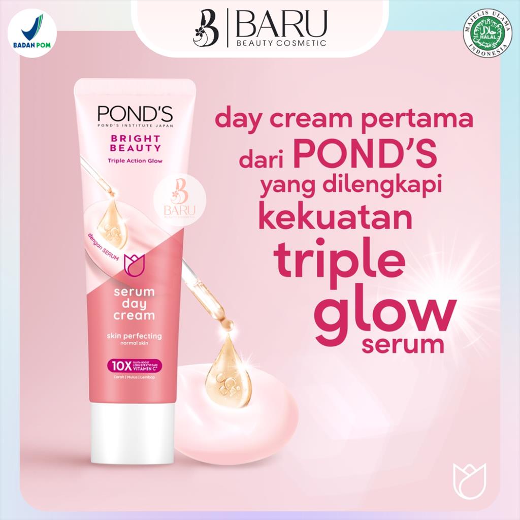 Ponds Bright Beauty Serum Cream | Pelembab Wajah | Krim Wajah | Perawatan Wajah | Krim Serum | Treat