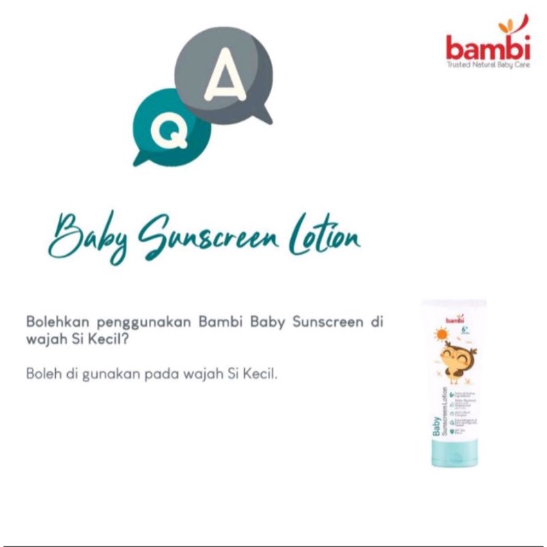 Bambi Baby Sunscreen Lotion