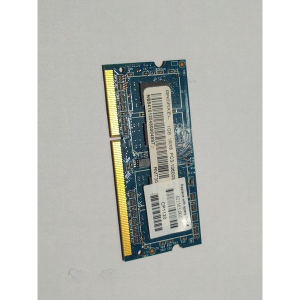 RAM laptop notebook netbook DDR3 1GB 1 GB PC3 10600 10600s 1x8 memory memori - Original asli copotan Murah