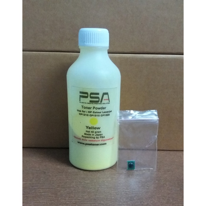 Serbuk Toner H P Color 128A 125A Cp1525 CP1518 CP1215 Yellow