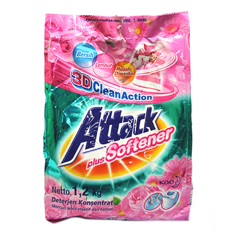 Attack Detergent Plus Softener 1.2Kg