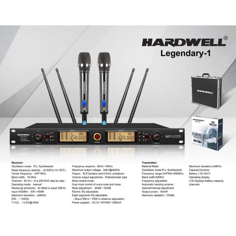 Mic Wireless HARDWELL LEGENDARY1 Original Legendary 1