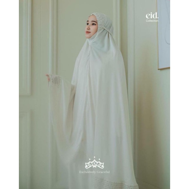 Telekung Ainun Kazami Mukena ori warna Pale