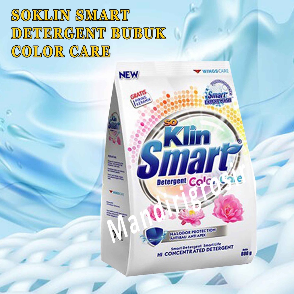 So Klin 725g* Deterjen Bubuk* So Klin Smart* Color Care So Klin