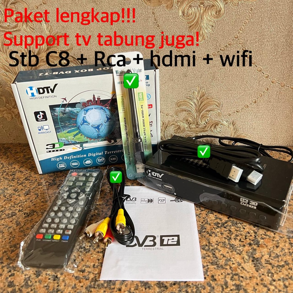 Jual MIXIO M1 TV DIGITAL DVB T2 SET TOP BOX WIFI STB Antena SUPER HD