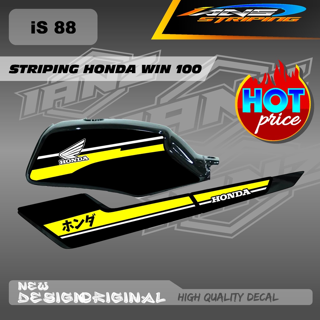 TERBARU LIST STRIPING CUSTOM WIN100 / STIKER WIN100 BAHAN HOLOGRAM / NON HOLOGRAM IS88