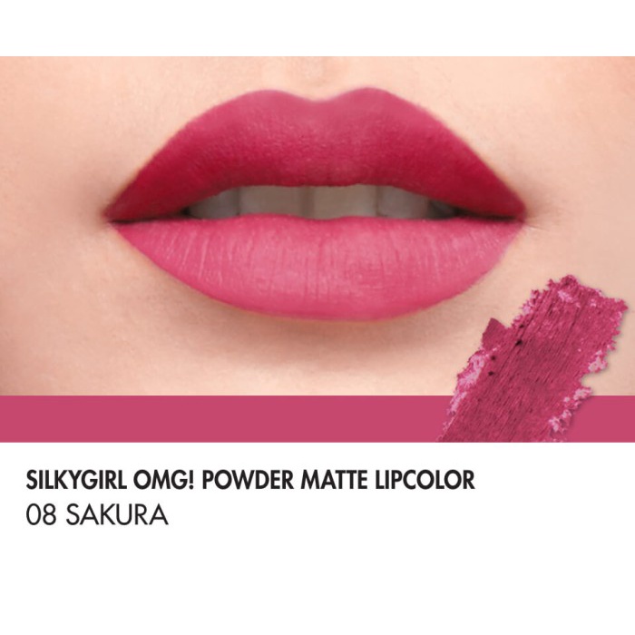 SILKYGIRL OMG Powder Matte Lipcolor 08 Sakura