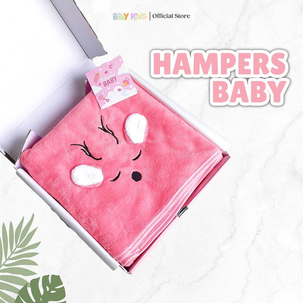 Hampers Bayi Newborn Kado Kelahiran Perempuan Laki Laki Gift Set Baby Boy Girl Hamper Handuk Microfiber Karakter Lucu Murah Paket Perlengkapan Bayi