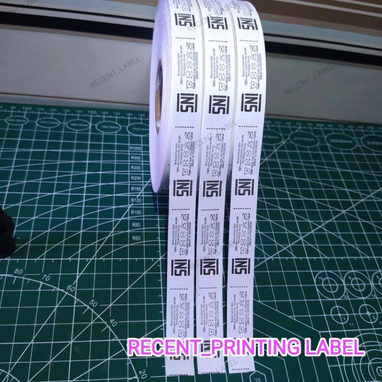 

Harga Termurah** Printing logo,wash label, SNI label 1.5x4.5cm 1 roll @2.000 pcs Pasti Murah