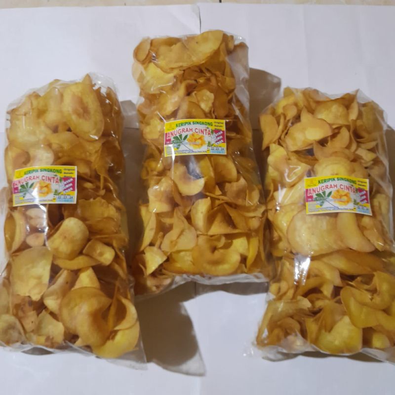 

Keripik Singkong Gurih kemasan ½kg Original 100%