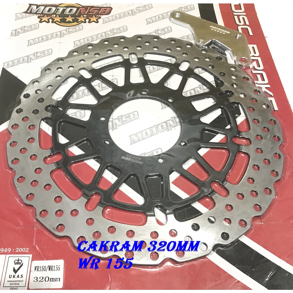 PIRINGAN LEBAR WR155 DISC BRAKE FRONT YAMAHA WR 155 320MM PLUS BREKET