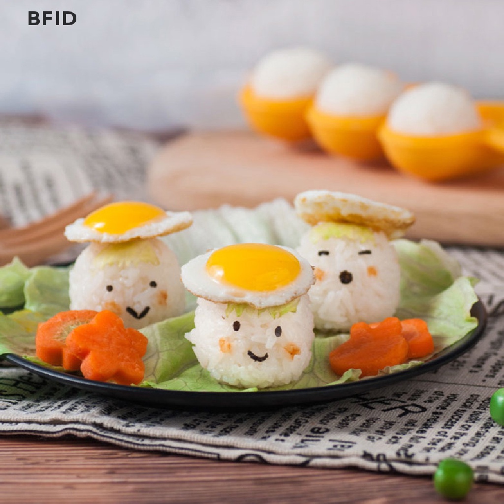 [BFID] 2pcs/set Cetakan Nasi Bola Bayi Makan Siang Anak DIY Sushi Maker Mould Alat Dapur [ID]