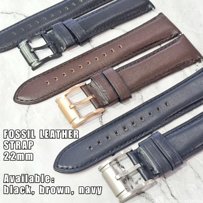 TALI JAM KULIT FOSSIL leather strap 22mm jam tangan pria no rolex omeg ---NEW---